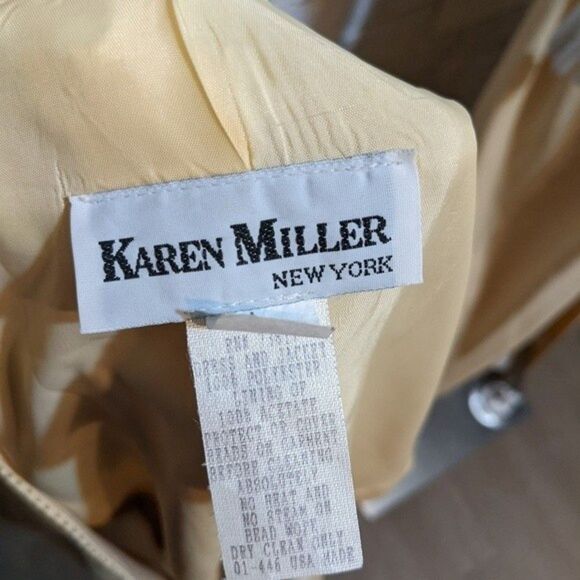 Karen Miller dress with jacket pale formal Bridgerton sz 18 - Picture 10 of 11